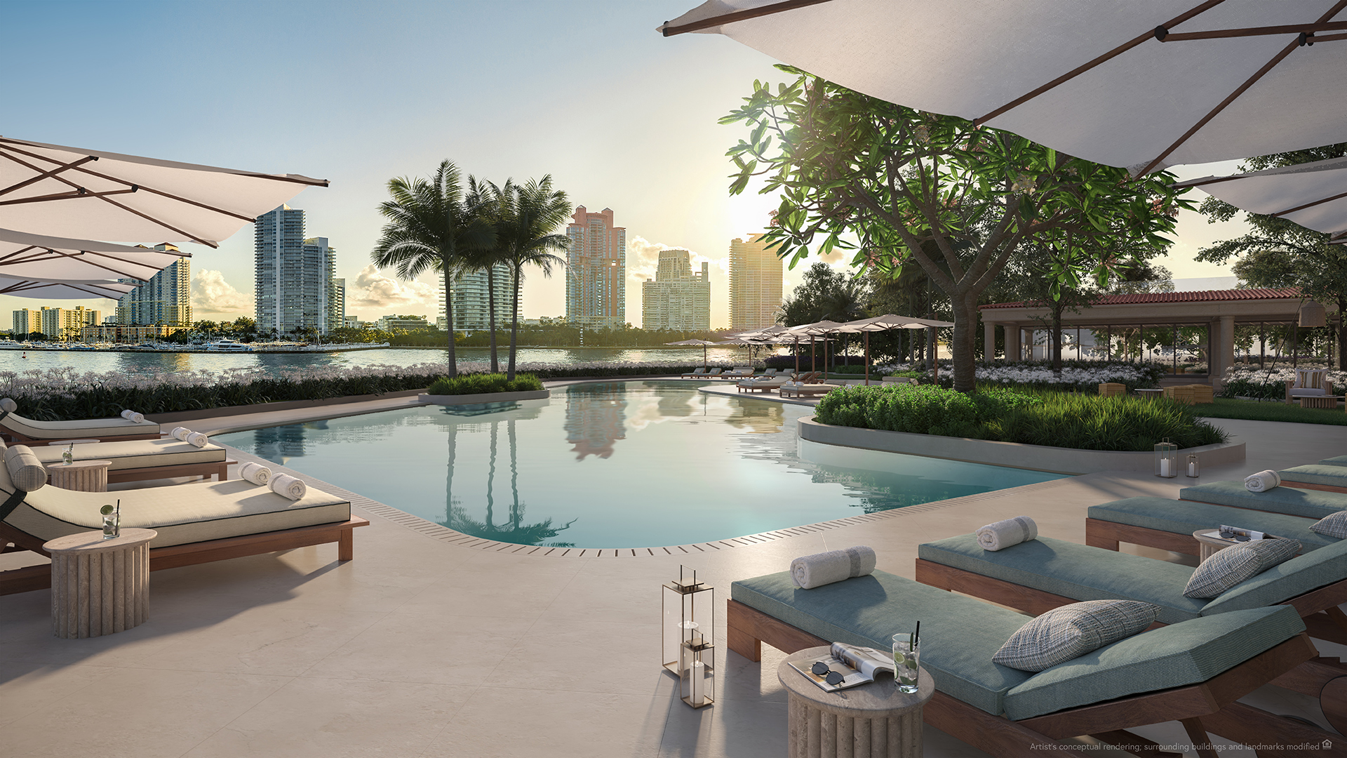 Six Fisher Island Condominium — The Residences Six Fisher Island project rendering 3, Fisher Island, Miami